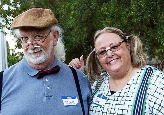 Rick and wife Lynn volunteering at Nerd Night Family Night